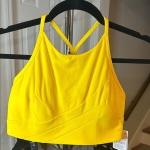 Lululemon flow Y wrap, front high neck bra NWT.